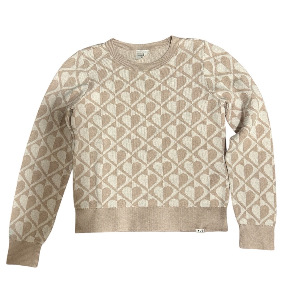 abercrombie kids Beige and Cream Patterned Sweater